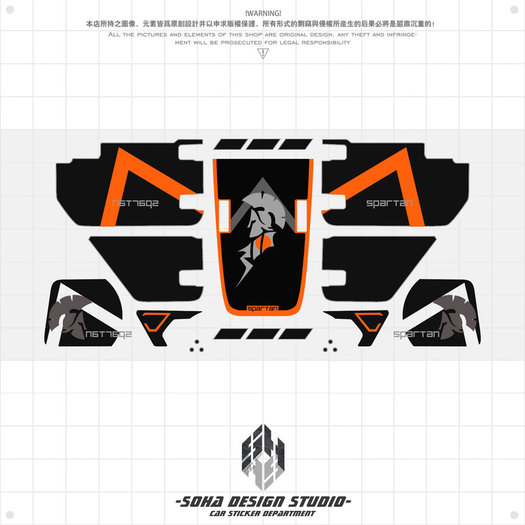 JEEP Wrangler Sticker "Spartan Warrior"