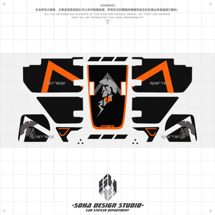 JEEP Wrangler Sticker "Spartan Warrior"