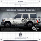 Toyota LC76 sticker "Venom"(Contact for other models)