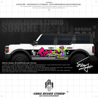 Ford Bronco/Jeep Wrangler Sticker "Splatoon"