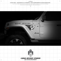 Jeep Wrangler/Gladiator Air Inlet Sticker “USA Eagle”