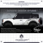 Ford Bronco Sticker "Contour Lines"(Contact for other models)