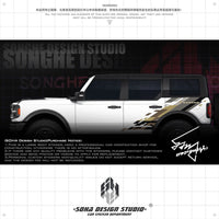 Ford Bronco Raptor Sticker (black/brown)