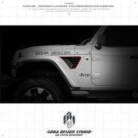 Jeep Wrangler/Gladiator Air Inlet Sticker “USA”