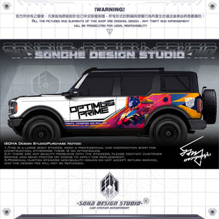 Ford Bronco Sticker “Optimus Prime”