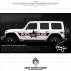 Jeep Wrangler Sticker "USA Star"(Contact for other models)