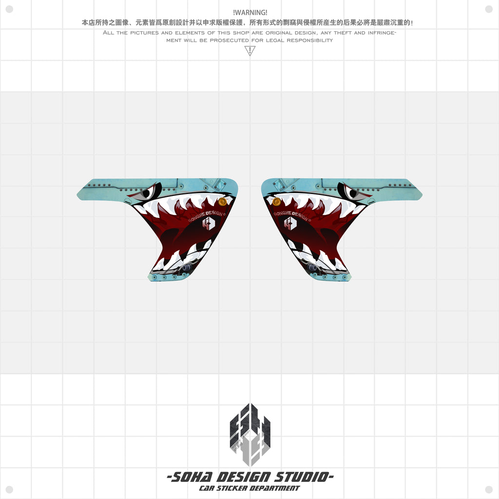 Jeep Wrangler/Gladiator Air Inlet Sticker “Flying Squad”