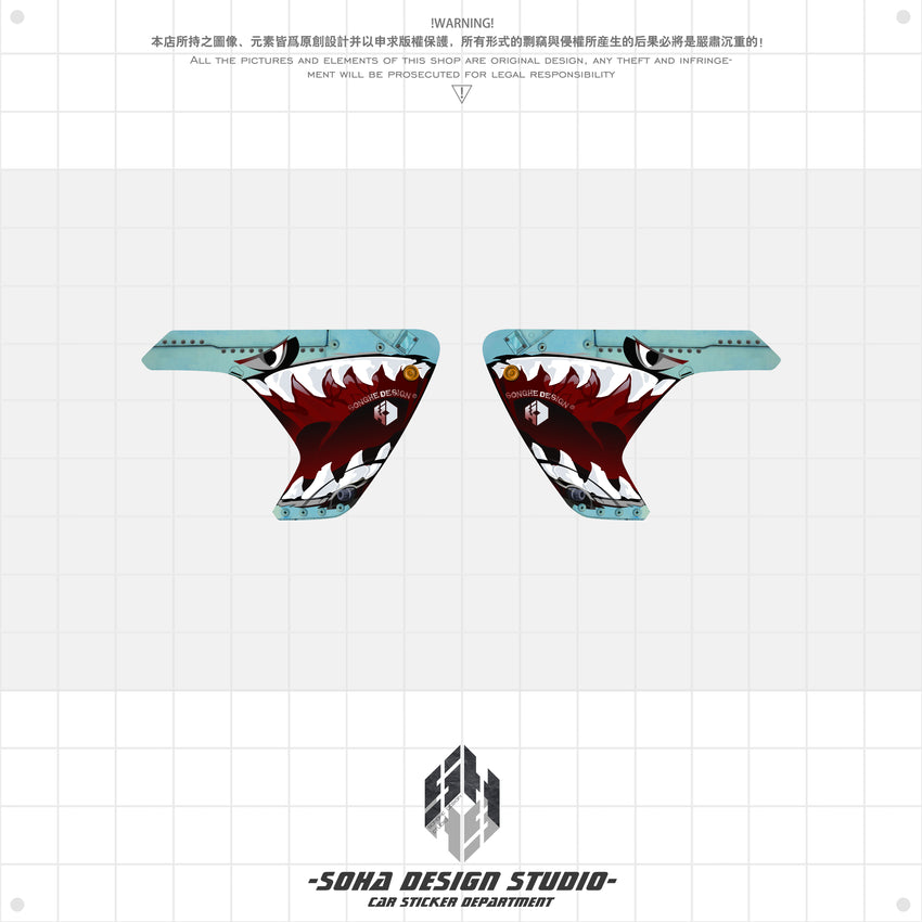 Jeep Wrangler/Gladiator Air Inlet Sticker “Flying Squad”
