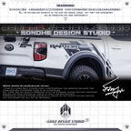 Ford Ranger Raptor Sticker (Gray/White)