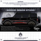 Ford Bronco Stickers "Megalodon"(Contact for other models)