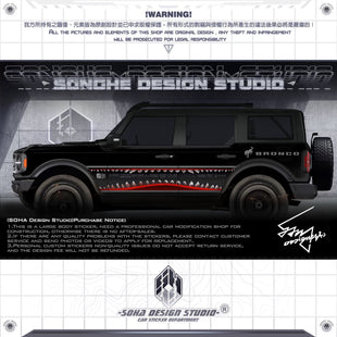 Ford Bronco Stickers "Megalodon"