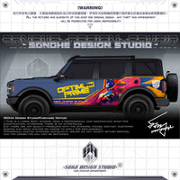 Ford Bronco Sticker “Optimus Prime”