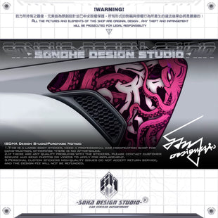 JEEP Wrangler/Gladiator Sticker Kit "Fear of the Deep"(cover sticker + air intake sticker + body sticker)