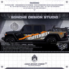 Jeep Gladiator Sticker "Matchbox"(Contact for other models)