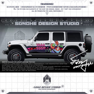 Jeep Wrangler/Ford Bronco Sticker "Mr. Crab"