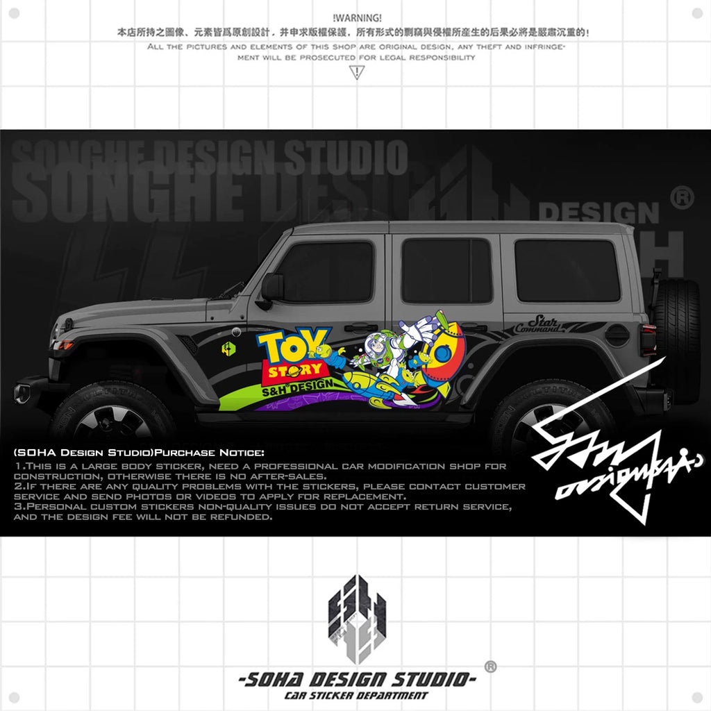 Ford Bronco/JEEP Wrangler Sticker "Buzz Lightyear"(Contact for other models)