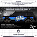 Ford Bronco Sticker "Hello Hello Summer"(Contact for other models)
