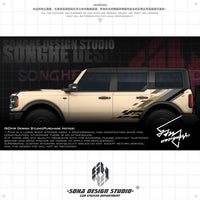 Ford Bronco Raptor Sticker (black/brown)
