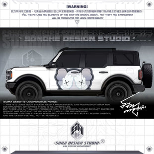 Jeep Wrangler/Ford Bronco Sticker “Violent Bears”(Contact for other models)