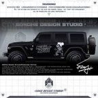 Jeep Wrangler Sticker “Skeleton Mickey Mouse”(Contact for other models)