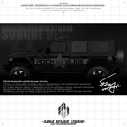 Jeep Wrangler Sticker "USA Star"(Contact for other models)