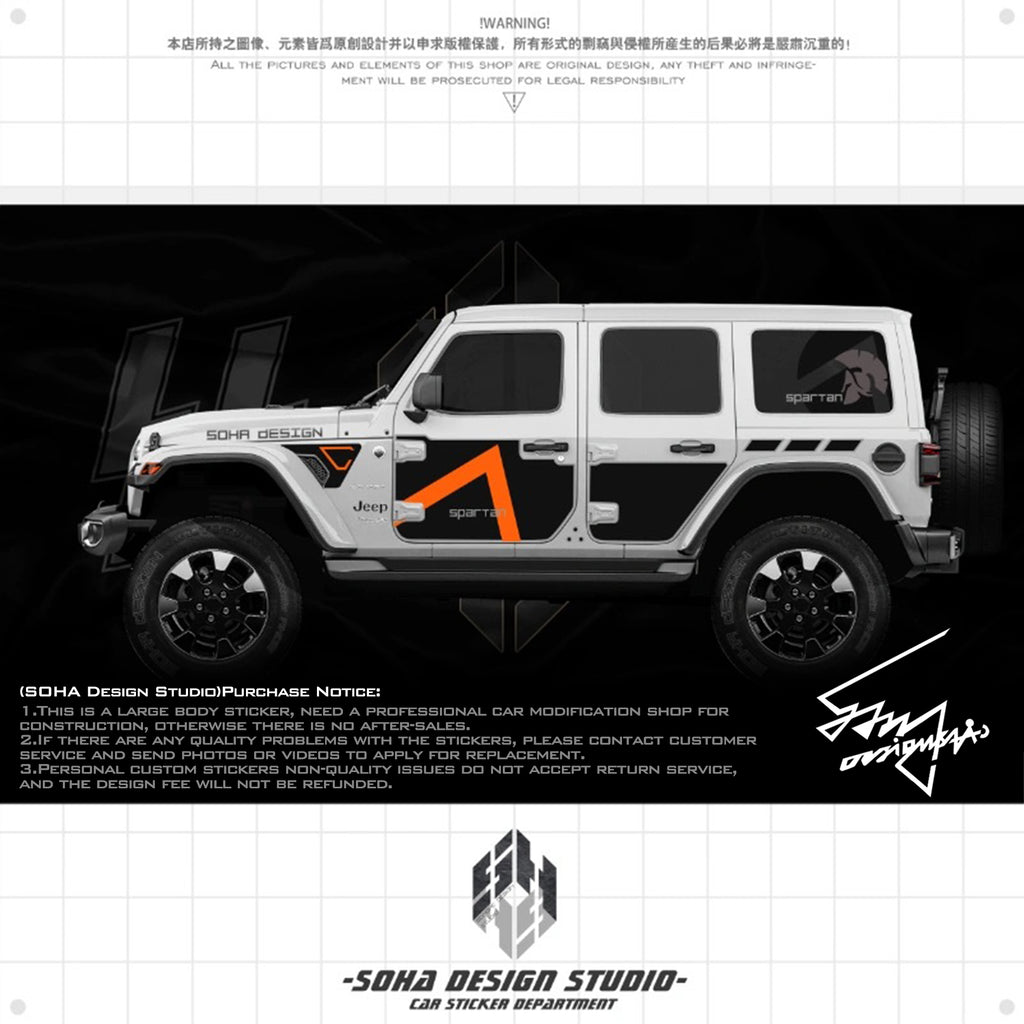 JEEP Wrangler Sticker "Spartan Warrior"