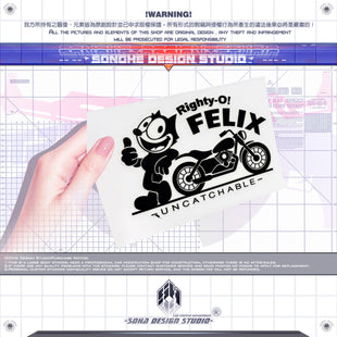 "Felix the Cat" Theme Sticker Collection (5 stickers)