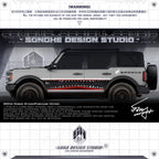 Ford Bronco Stickers "Megalodon"(Contact for other models)