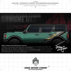 Ford Bronco Raptor Sticker (black/brown)