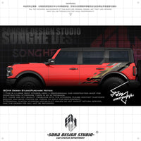Ford Bronco Raptor Sticker (black/brown)