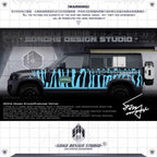 Land Rover Defender sticker "Tiger Pattern"(Contact for other models)