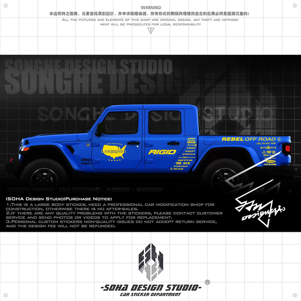 Jeep Gladiator Sticker "The United States"