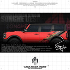 Ford Bronco Raptor Sticker (black/brown)