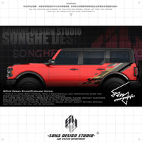Ford Bronco Raptor Sticker (black/brown)