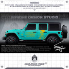 Jeep Wrangler Sticker “Skeleton Mickey Mouse”(Contact for other models)