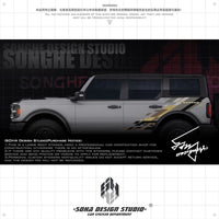 Ford Bronco Raptor Sticker (black/brown)