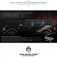 Ford Bronco Raptor Sticker (black/brown)