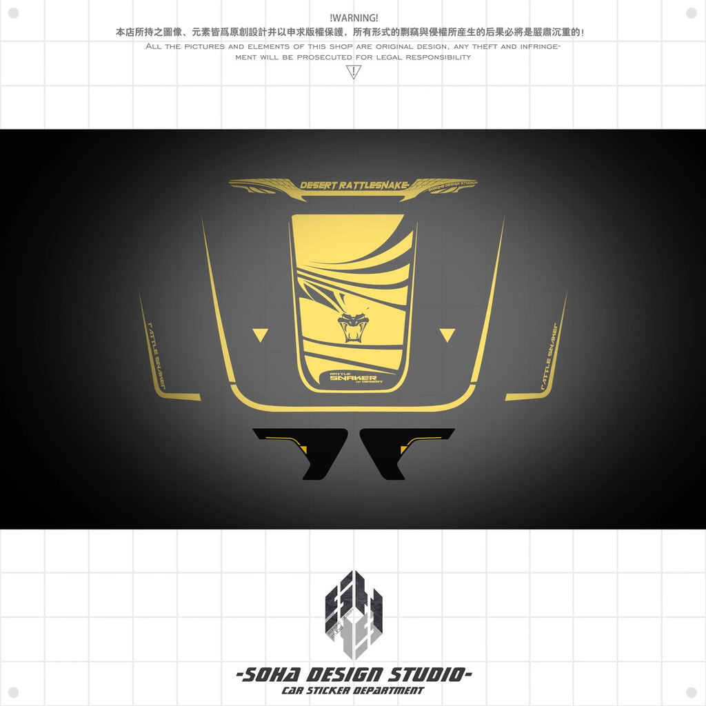 Jeep Wrangler Sticker Set "Eye Snake"
