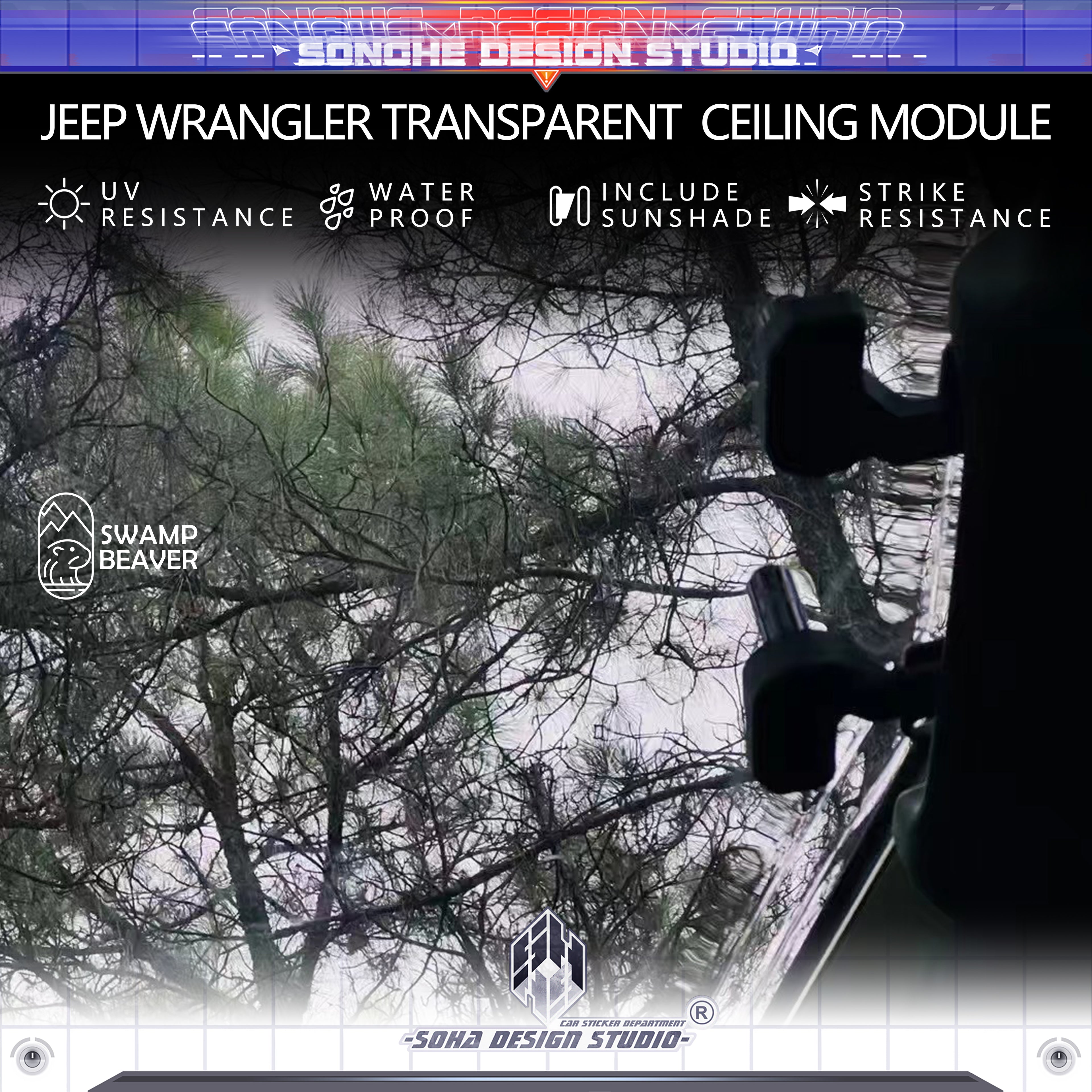 JEEP WRANGLER TRANSPARENT CEILING MODULE