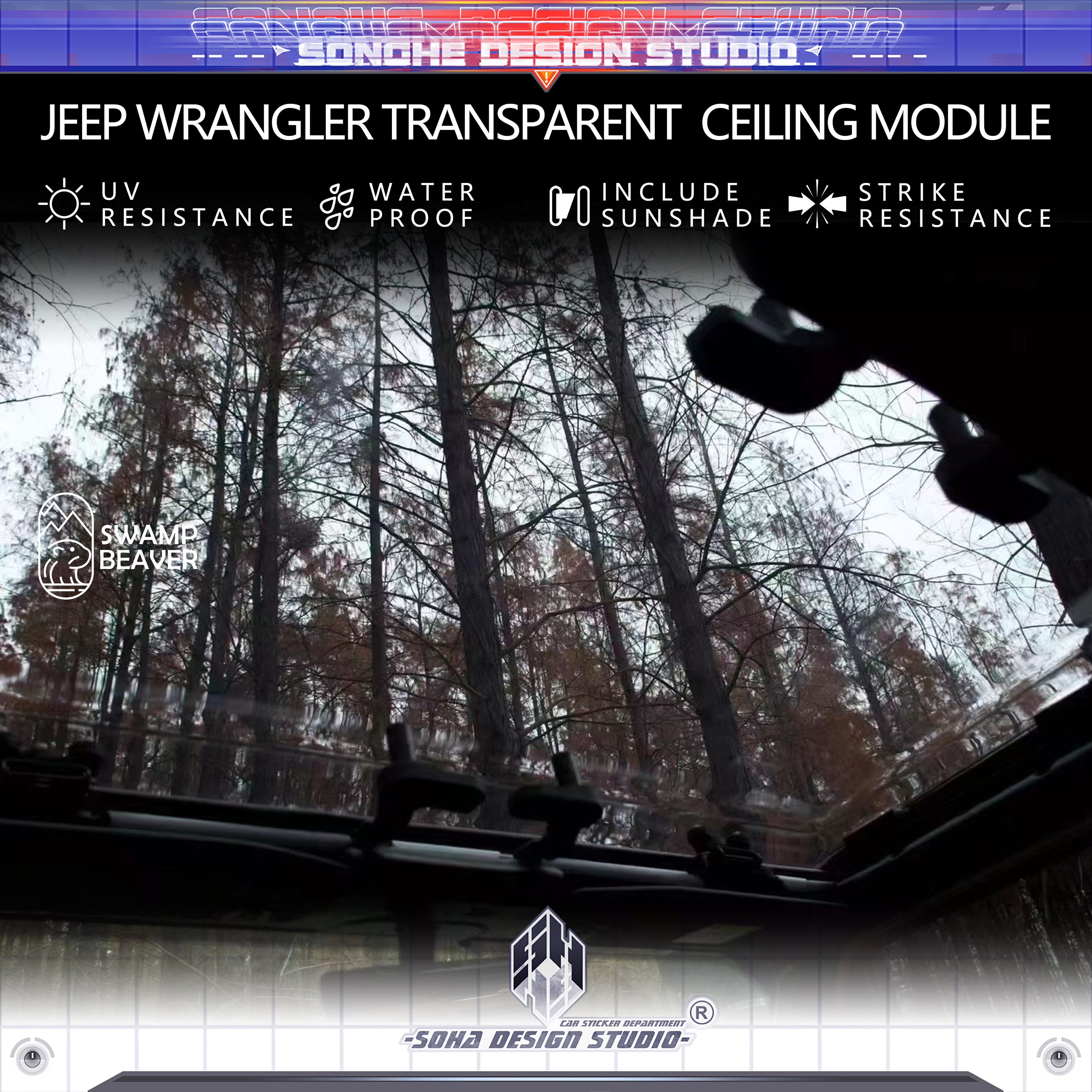 JEEP WRANGLER TRANSPARENT CEILING MODULE