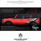 Ford Bronco Raptor Sticker（Black/Gray）