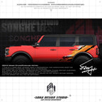 Ford Bronco Raptor sticker（black/orange）