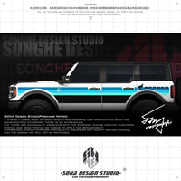 Ford bronco "Rainbow" Series Body Stickers