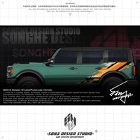 Ford Bronco Raptor sticker（black/orange）