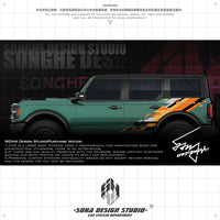 Ford Bronco Raptor sticker（black/orange）