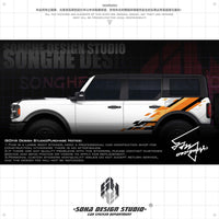 Ford Bronco Raptor sticker（black/orange）
