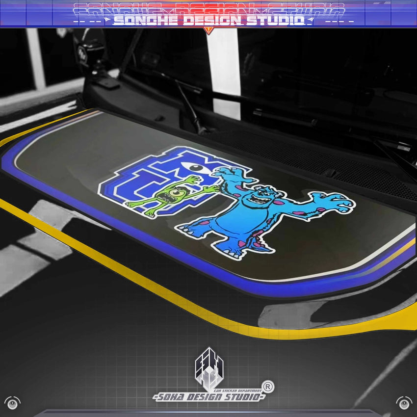 Ford Bronco Hood Sticker “Sully and Mike”