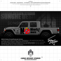 Ford Bronco/F150/Jeep Wrangler/Gladiator Stickers "NO MORE WORK"