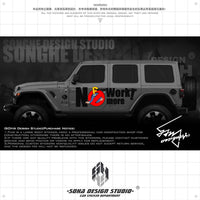 Ford Bronco/F150/Jeep Wrangler/Gladiator Stickers "NO MORE WORK"