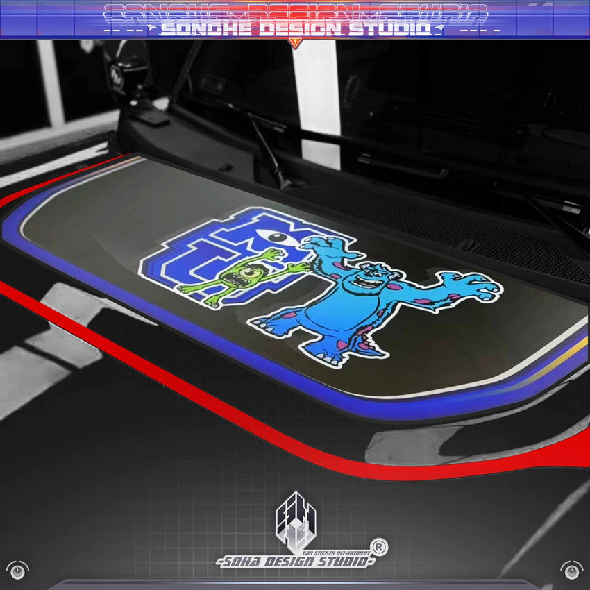 Ford Bronco Hood Sticker “Sully and Mike”